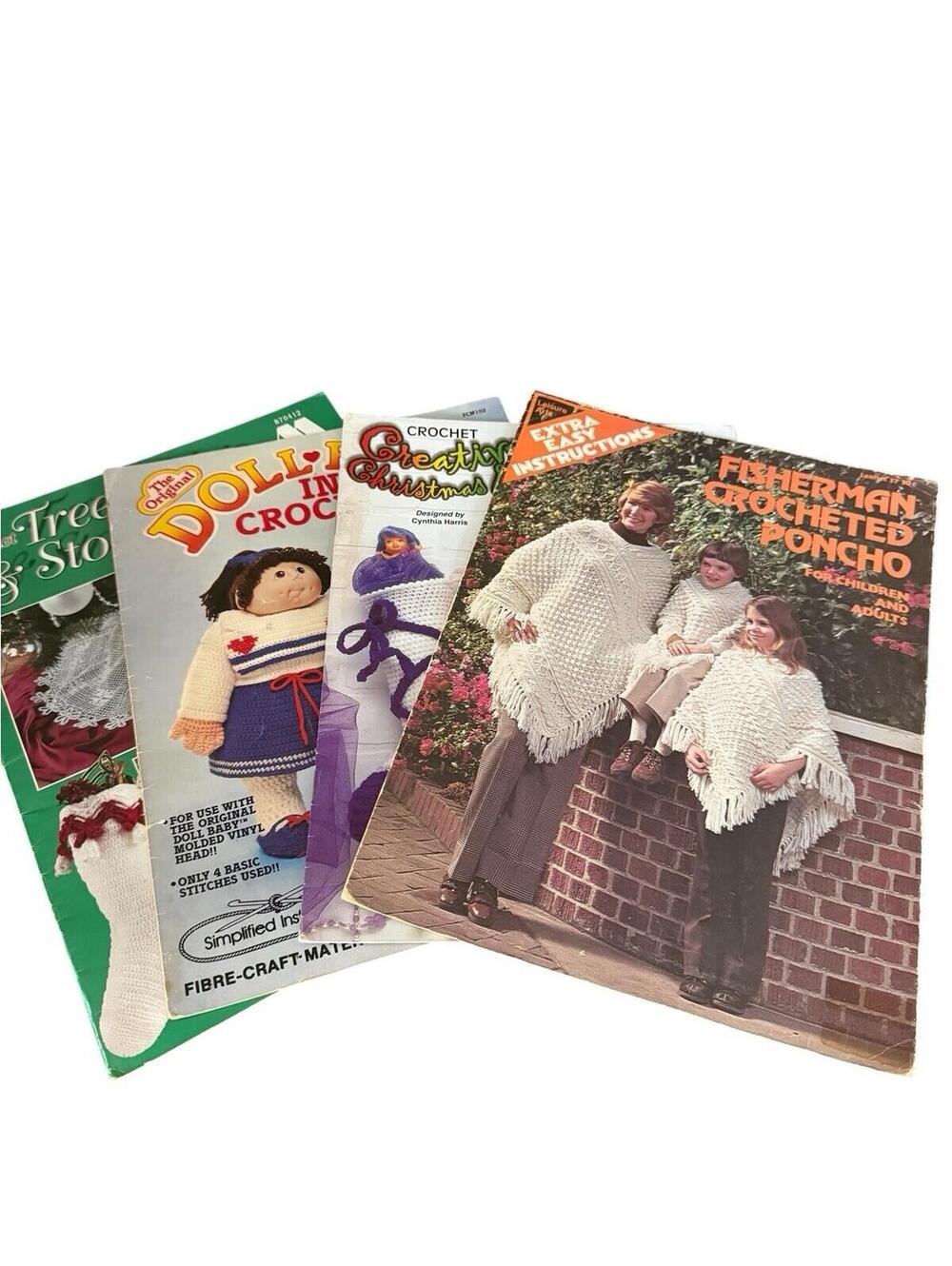 Four Crochet Project Instructional Pattern Leaflets See Description